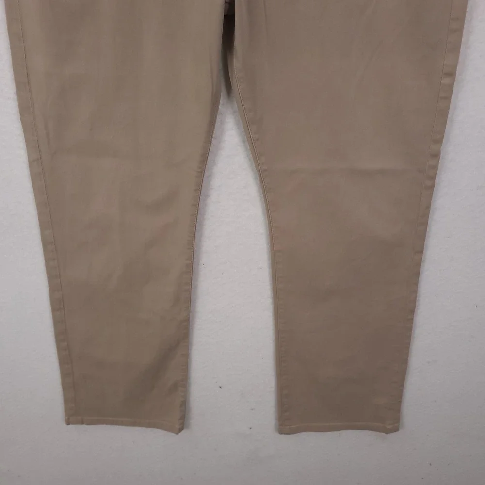 Adriano Goldschmied The Protege Pants Mens 38x34 Fits 38x30 Khaki Straight Leg